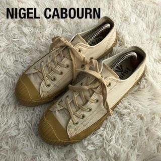 ナイジェルケーボン(Nigel Cabourn)のNIGEL CABOURNナイジェルケーボンキャンバススニーカー　ベージュ(スニーカー)