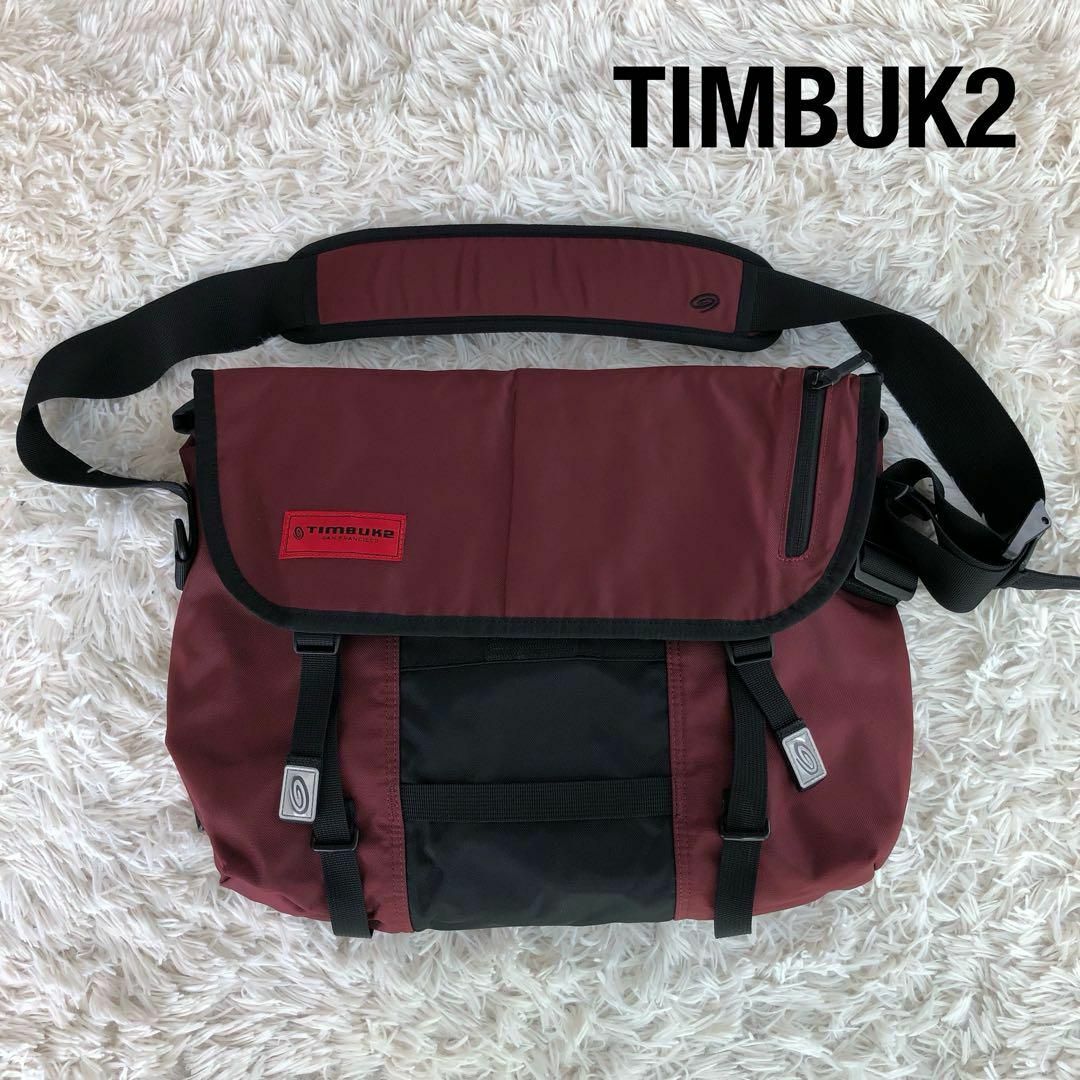 TIMBUK2(ティンバックツー)のTIMBUK2ディンバックツー　メッセンジャーバッグワインレッド赤×ブラック黒 メンズのバッグ(メッセンジャーバッグ)の商品写真