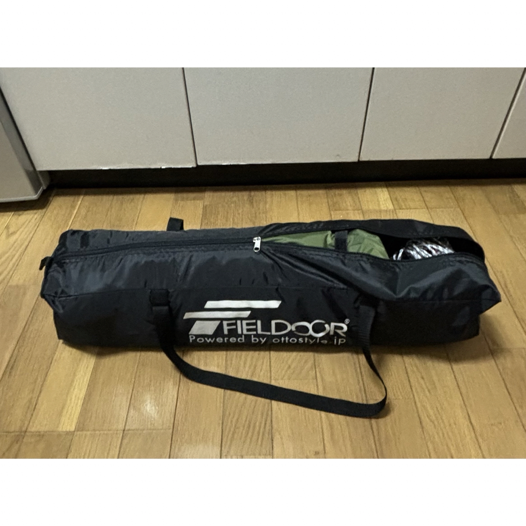 FIELDOOR(フィールドア)のヘキサゴンタープ【FIELDOOR】ほぼ未使用（ステンレスポールつき）カーキ色 スポーツ/アウトドアのアウトドア(テント/タープ)の商品写真