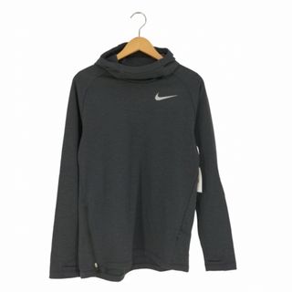 ナイキ(NIKE)のNIKE(ナイキ) DRI-FIT ロゴプリント ハイネックプルオーバーパーカー(パーカー)