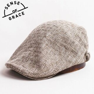 センスオブグレース(SENSE OF GRACE)の新品 SENSE OF GRACE ジャガードハンチング ライトカーキ フリー(ハンチング/ベレー帽)