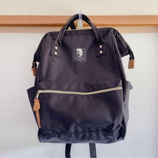 美品！リュック　マザーズバッグにも　はらぺこ　黒　(マザーズバッグ)