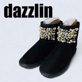 ダズリン(dazzlin)の【新品未使用】dazzlin  ビジュー付きムートンブーツ(ブーツ)