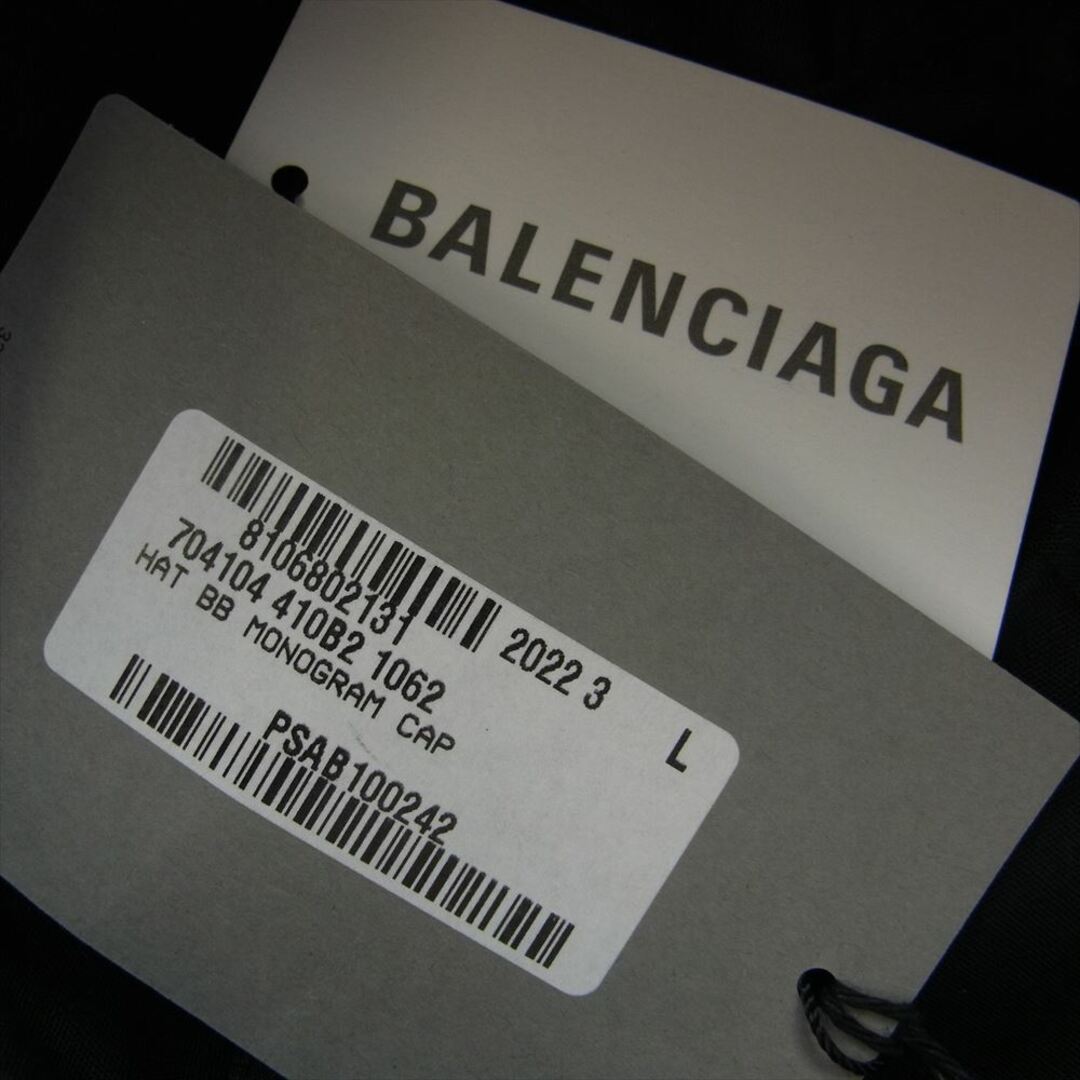 Balenciaga(バレンシアガ)のBALENCIAGA バレンシアガ キャップ 704104 410B2 BB MONOGRAM ロゴ総柄 キャップ ブラック ブラック系 L【新古品】【未使用】【中古】 メンズの帽子(その他)の商品写真