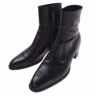 サンローラン(Saint Laurent)のSAINT LAURENT サンローラン ブーツ 442258 WYATT 60 ZIP BOOT クラシック ワイアット ブーツ  ブラック系 43【中古】(ブーツ)