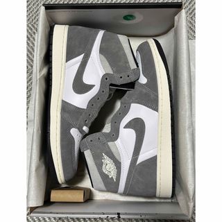 ナイキ(NIKE)のエアジョーダン1 スモークグレー AIR JORDAN1 Smoke Grey(スニーカー)