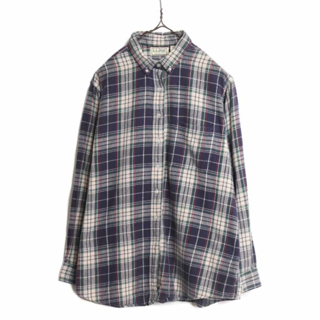 【超特価】 80s - L.L.Bean USA製 フランネル チェック エルエルビーン 女性用