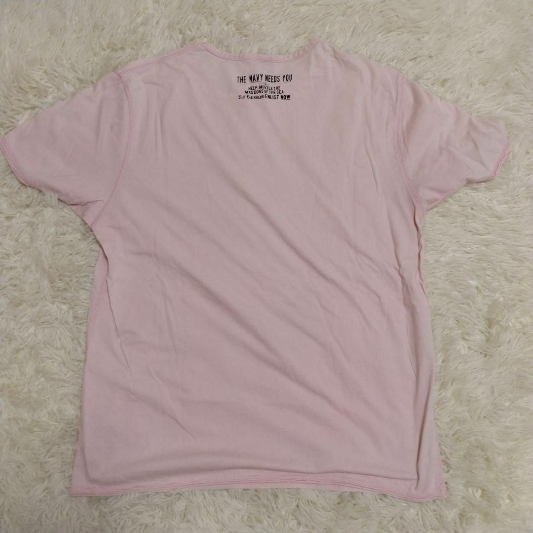 AVIREX(アヴィレックス)のAVIREX Tシャツ XL ピンク メンズのトップス(Tシャツ/カットソー(半袖/袖なし))の商品写真
