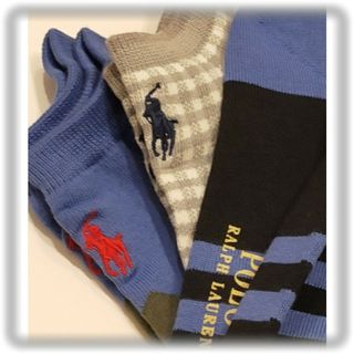 ポロラルフローレン(POLO RALPH LAUREN)の㉙訳有/新品【ポロラルフローレン】メンズ ソックス 3足セット 靴下 POLO(ソックス)