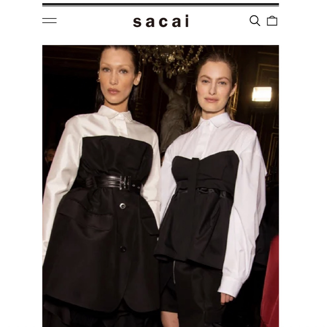 sacai サカイ コットン ポプリン シャツ sacai サカイ コットン ポプリン シャツ