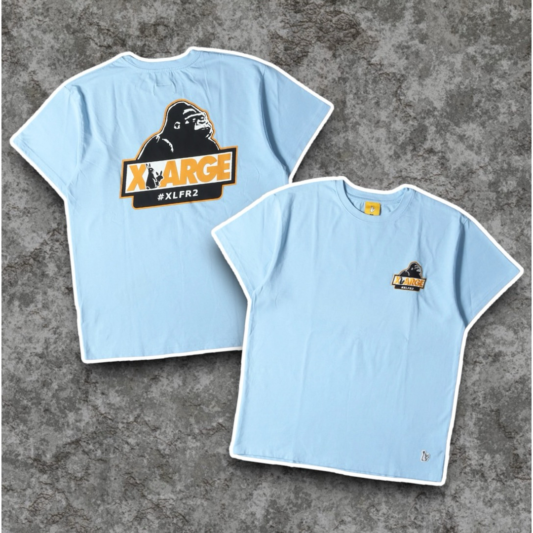 #FR2(エフアールツー)のXLARGE x FR2 OG Logo S/S T-shirt Lt Blue メンズのトップス(Tシャツ/カットソー(半袖/袖なし))の商品写真