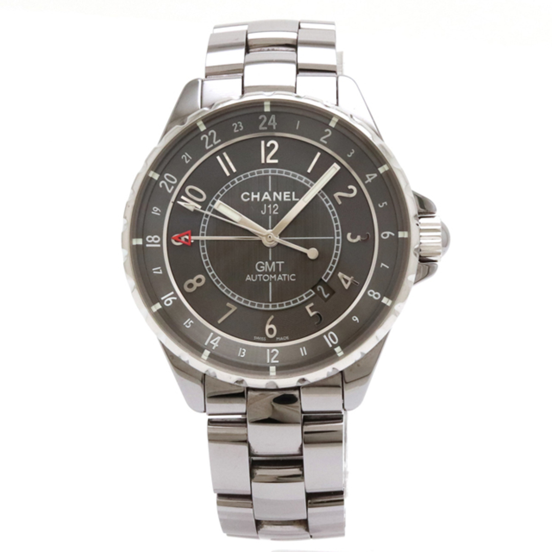 CHANEL(シャネル)のシャネル J12 クロマテイック GMT グレー文字盤 （22230621） メンズの時計(腕時計(アナログ))の商品写真