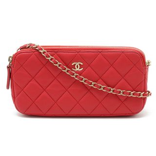 シャネル(CHANEL)のシャネル マトラッセ Wジップチェーンウォレット （12360680）(財布)