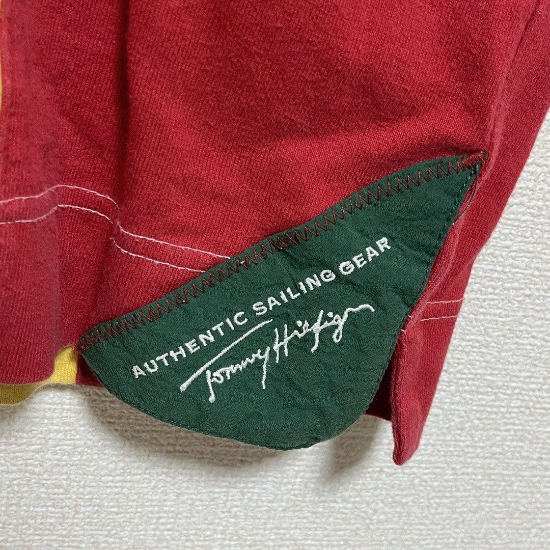 TOMMY HILFIGER(トミーヒルフィガー)のTOMMY HILFIGER ラガーシャツ ハーフジップ 90s旧タグ メンズのトップス(ポロシャツ)の商品写真