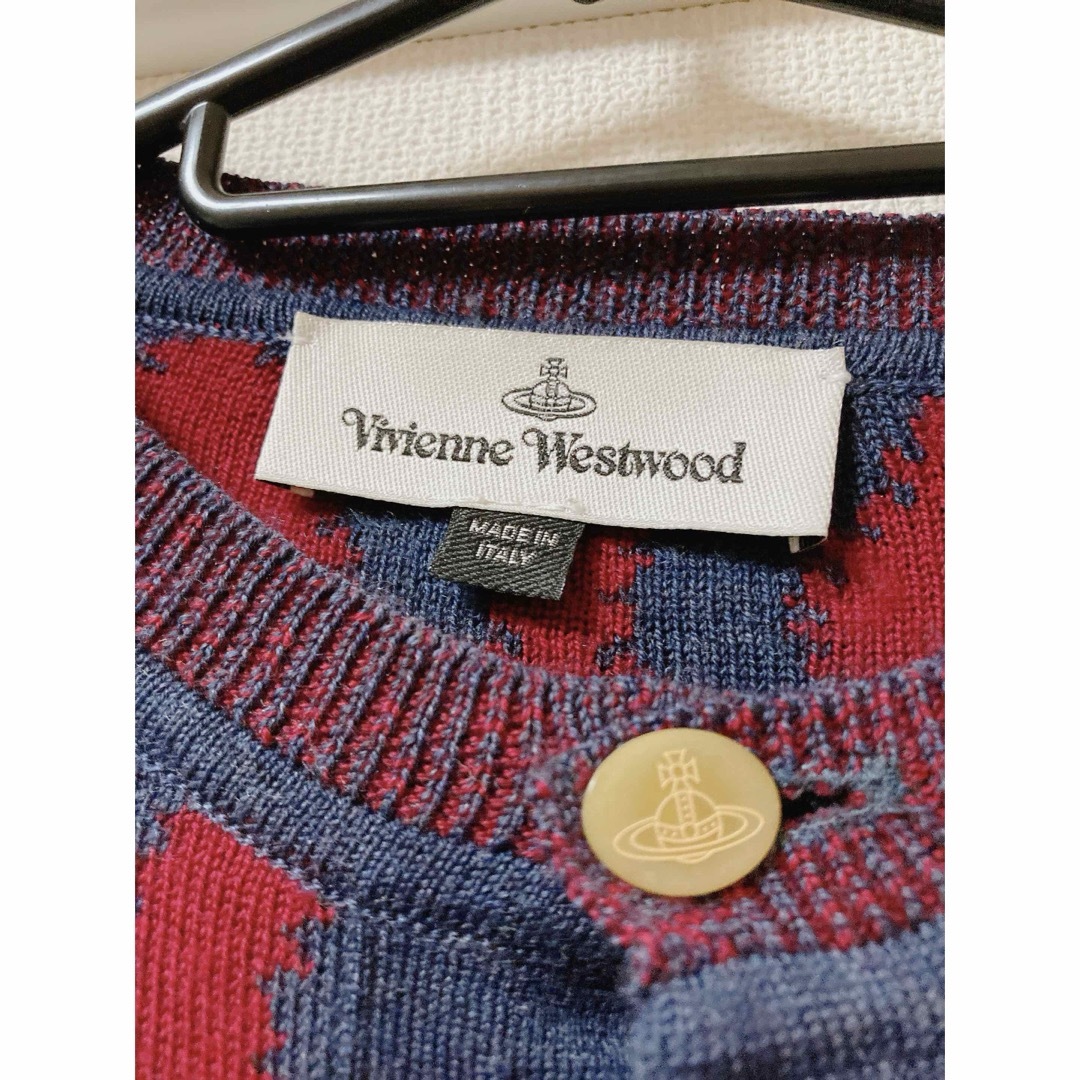 Vivienne Westwood(ヴィヴィアンウエストウッド)のGW値下げ【美品】Vivienne Westwood スクイーグル カーディガン レディースのトップス(カーディガン)の商品写真