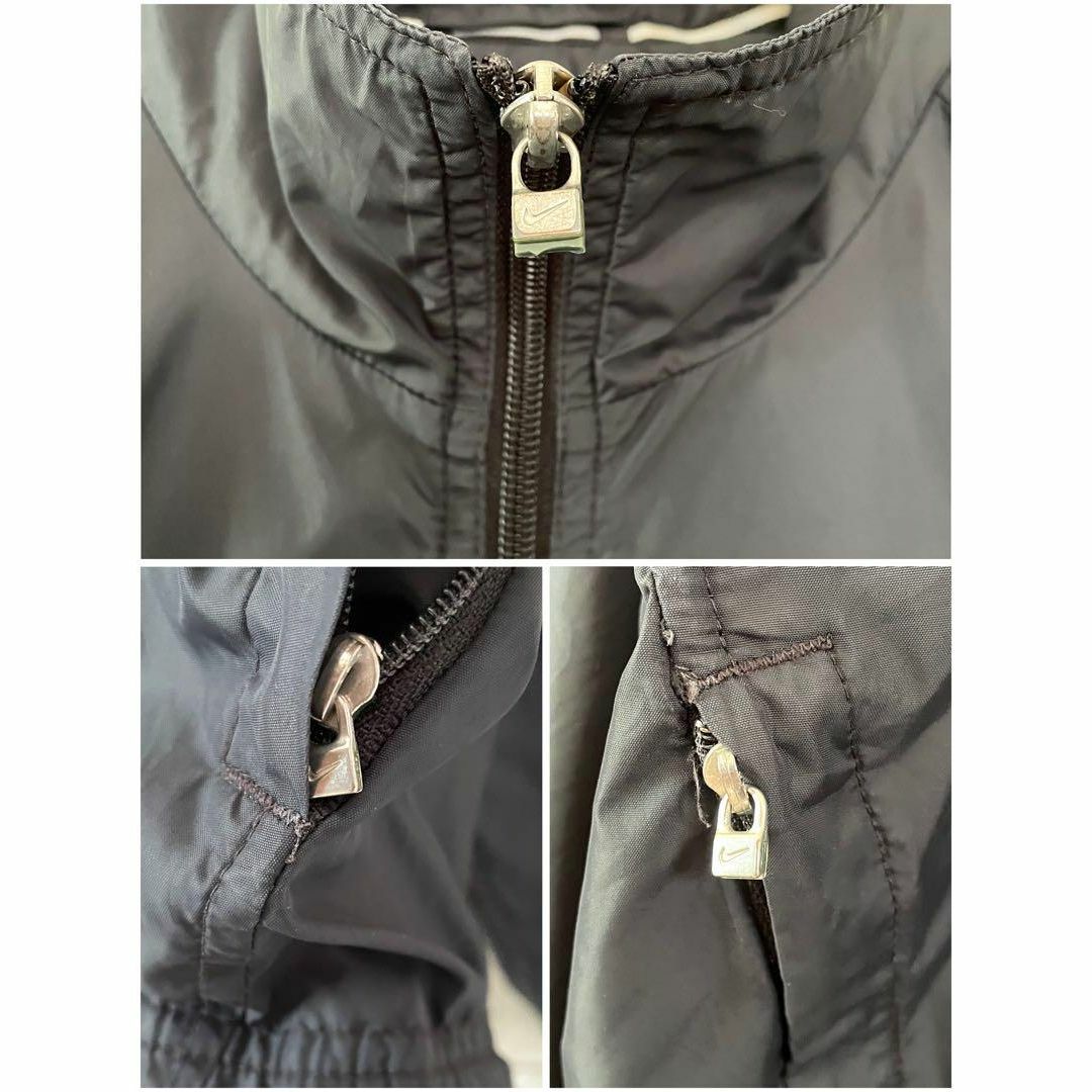 NIKE(ナイキ)のNIKE ナイキ ナイロンジャケット 両面刺繍 メッシュ 黒 XL メンズのジャケット/アウター(ナイロンジャケット)の商品写真