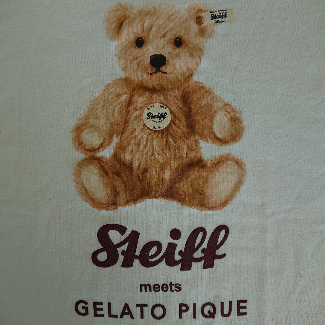 gelato pique(ジェラートピケ)のSteiff meets GELATO PIQUE コラボ T レディースのトップス(Tシャツ(長袖/七分))の商品写真