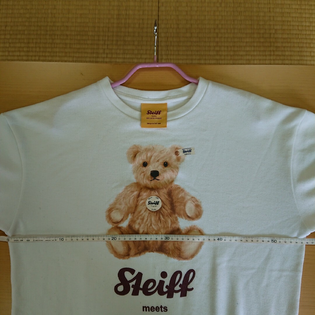 gelato pique(ジェラートピケ)のSteiff meets GELATO PIQUE コラボ T レディースのトップス(Tシャツ(長袖/七分))の商品写真