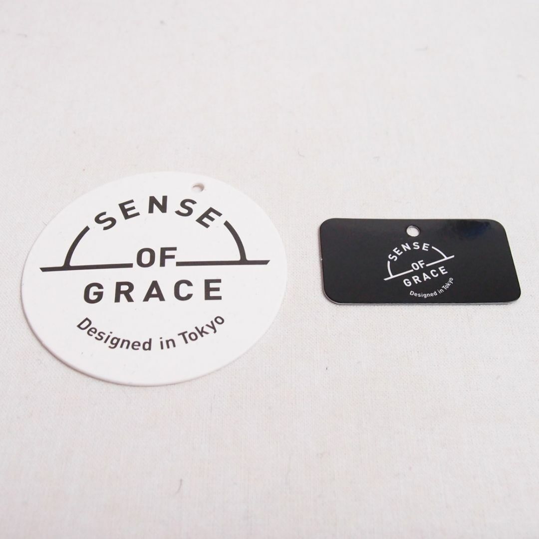 SENSE OF GRACE(センスオブグレース)の新品 SENSE OF GRACE 綿麻 ボーダーニットワッチ ブラック メンズの帽子(ニット帽/ビーニー)の商品写真