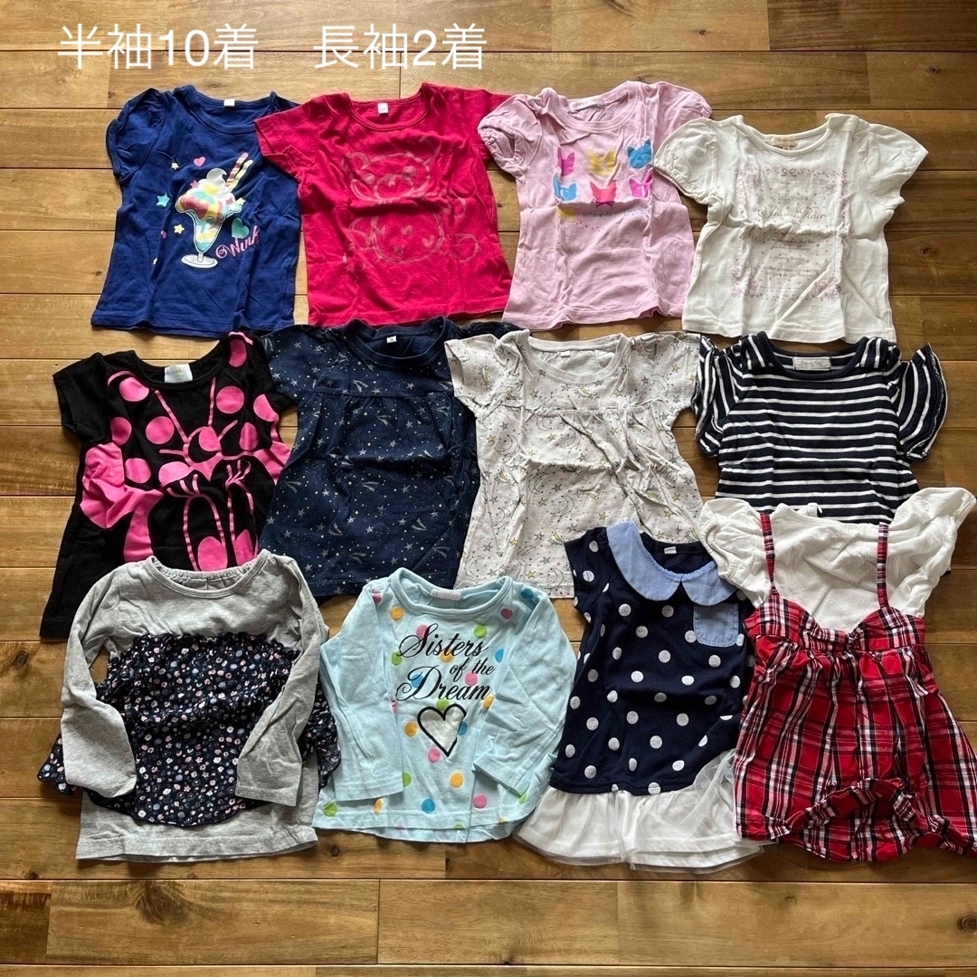 UNIQLO(ユニクロ)の子供服　まとめ売り　女の子　90  キッズ/ベビー/マタニティのキッズ服女の子用(90cm~)(Tシャツ/カットソー)の商品写真