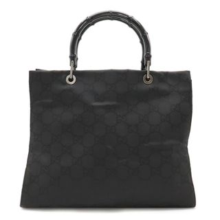 グッチ(Gucci)のグッチ GGナイロン バンブー ハンドバッグ トートバッグ （12371038）(ハンドバッグ)