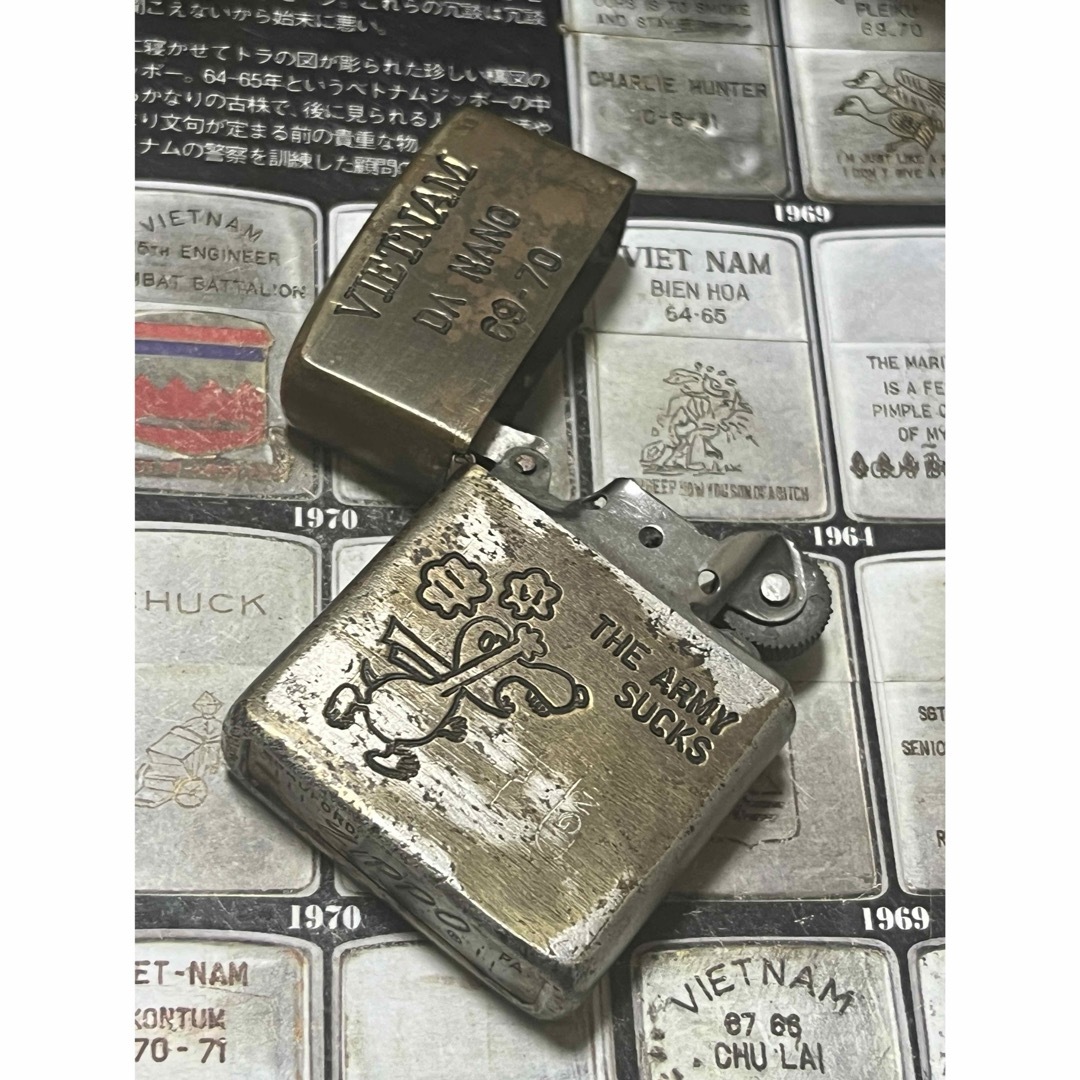 ZIPPO(ジッポー)の【ベトナムZIPPO】本物 1969年製ベトナムジッポー「スヌーピー」DA NA メンズのファッション小物(タバコグッズ)の商品写真