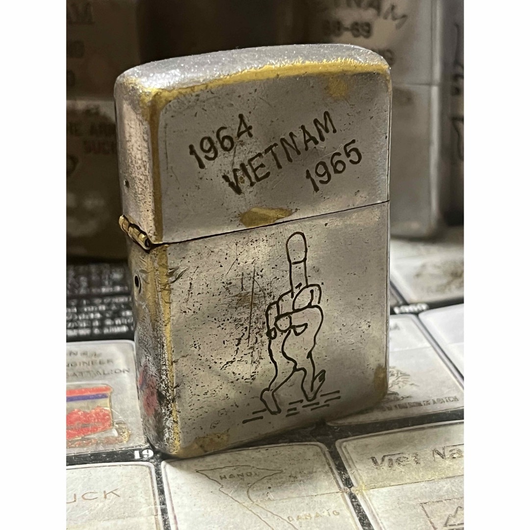 ZIPPO(ジッポー)の【ベトナムZIPPO】本物 1965年製ベトナムジッポー「ファックマン」 メンズのファッション小物(タバコグッズ)の商品写真