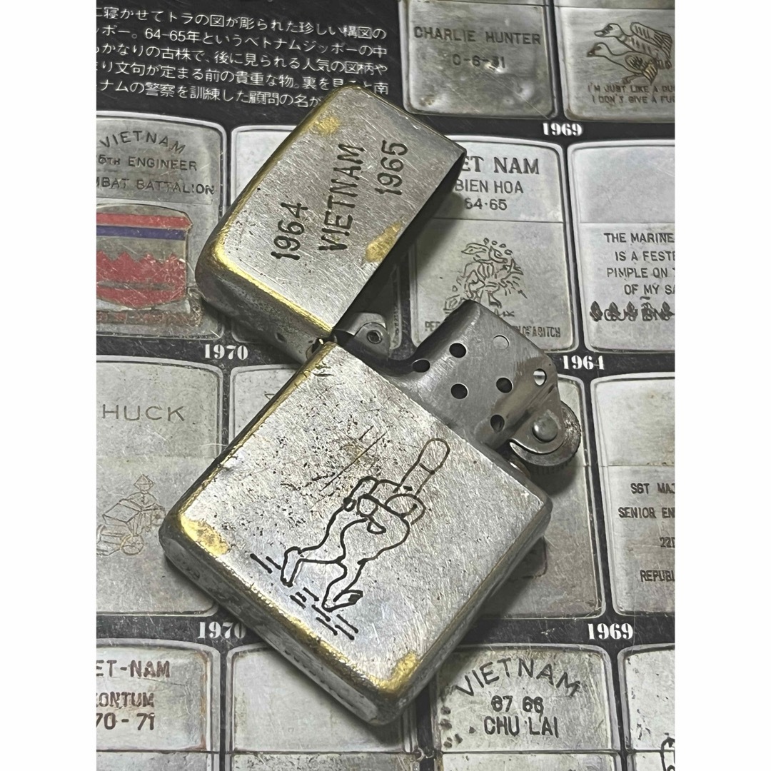 ZIPPO(ジッポー)の【ベトナムZIPPO】本物 1965年製ベトナムジッポー「ファックマン」 メンズのファッション小物(タバコグッズ)の商品写真