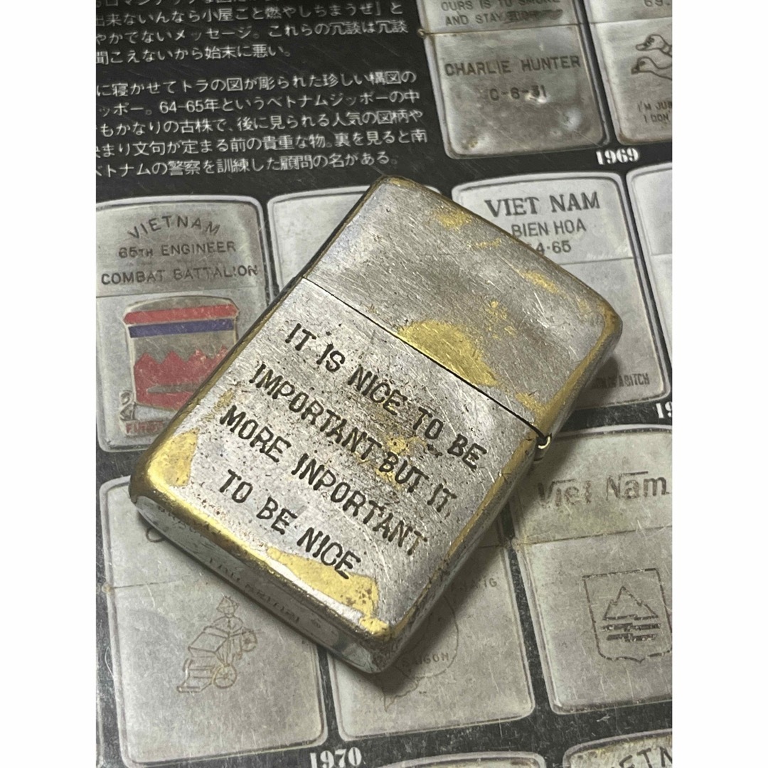 ZIPPO(ジッポー)の【ベトナムZIPPO】本物 1965年製ベトナムジッポー「ファックマン」 メンズのファッション小物(タバコグッズ)の商品写真