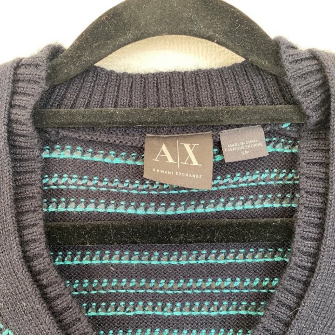 ARMANI EXCHANGE(アルマーニエクスチェンジ)のアルマーニ　セーター　Vネック　ウール メンズのトップス(ニット/セーター)の商品写真
