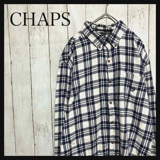 チャップス(CHAPS)のチャップスラルフローレン長袖フランネルチェックシャツワンポイント刺繍Z1152(シャツ)