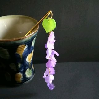 【和風】藤の花の簪（かんざし）【着物】【袴】【和装】【夏祭り】(和装小物)