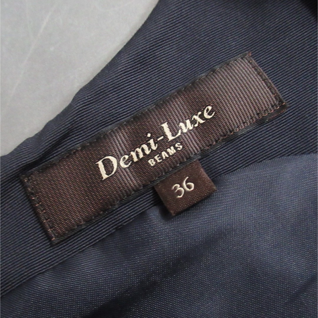 Demi-Luxe BEAMS(デミルクスビームス)のDemi-Luxe BEAMS ノースリーブ コットン ワンピース チュニック レディースのワンピース(ひざ丈ワンピース)の商品写真