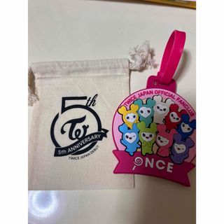 トゥワイス(TWICE)のtwice 5th anniversary 巾着&fc特典グッズセット(アイドルグッズ)