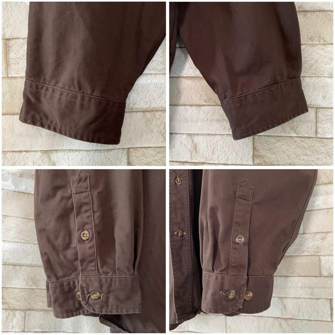 carhartt(カーハート)のカーハート BDシャツ 長袖 革タグ ブラウン 3XL メンズのトップス(シャツ)の商品写真