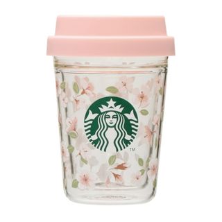 スターバックスコーヒー(Starbucks Coffee)のさくら2024 ダブルウォール耐熱グラスカップ【限定・未使用品】(グラス/カップ)