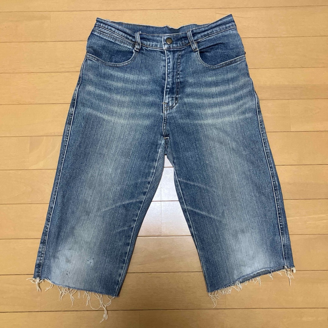 Wrangler(ラングラー)のハーフ丈ジーンズ　ライトブルー　ラングラー　150 キッズ/ベビー/マタニティのキッズ服女の子用(90cm~)(パンツ/スパッツ)の商品写真