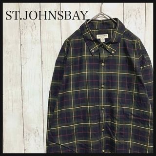 ジェーシーペニー(J.C.PENNEY)のセントジョンズベイ長袖BDチェックシャツ ストアブランド90s Z1154(シャツ)