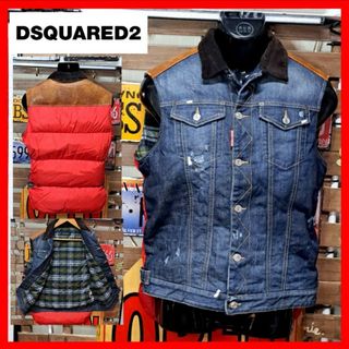 ディースクエアード(DSQUARED2)の定価13.1万　ディースクエアード　ドッキング　ダウンベスト　54 3XL(ダウンベスト)