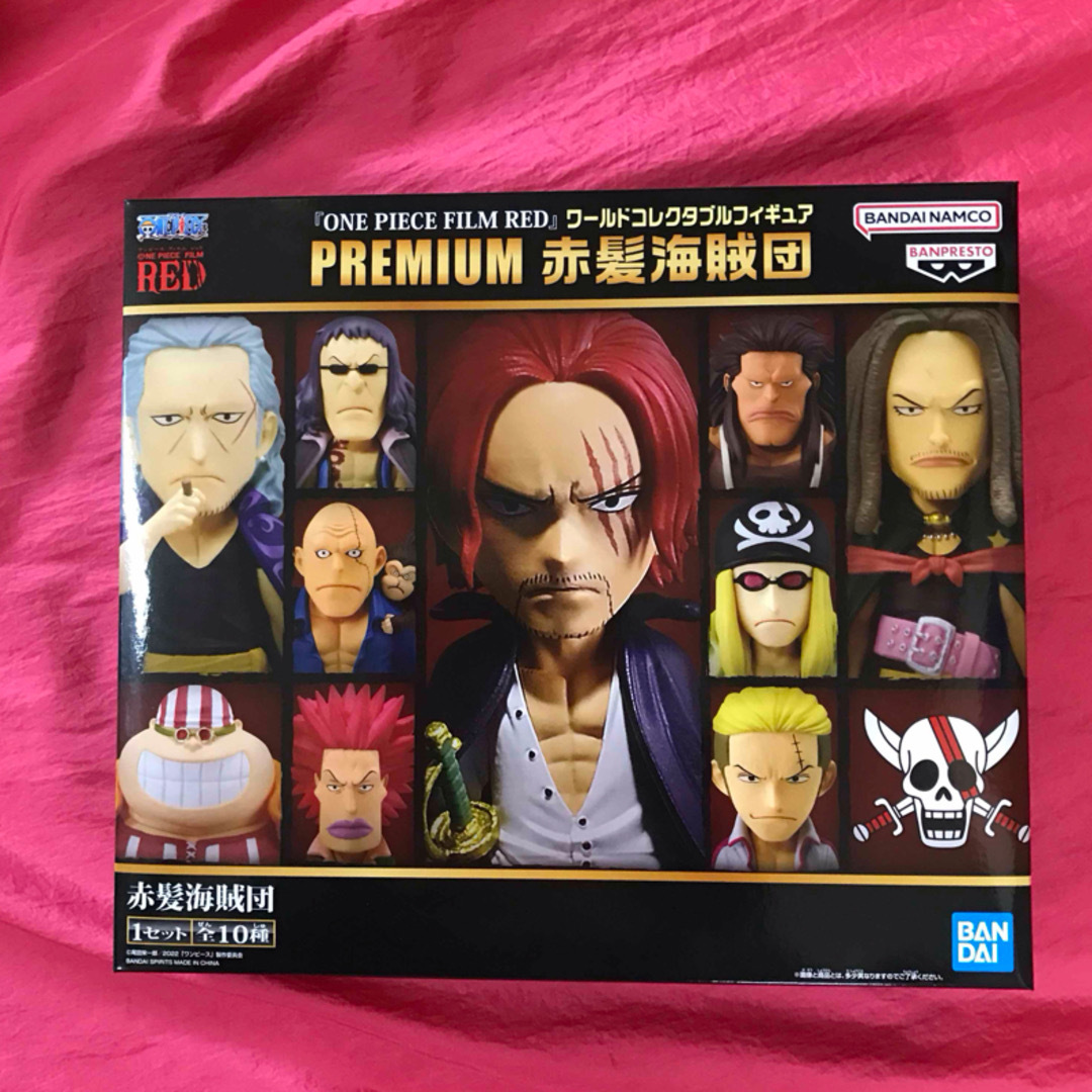 ONE PIECE(ワンピース)のワンピース ワールドコレクタブルPREMIUM 赤髪海賊団新品 輸送箱のまま発送 ハンドメイドのおもちゃ(フィギュア)の商品写真