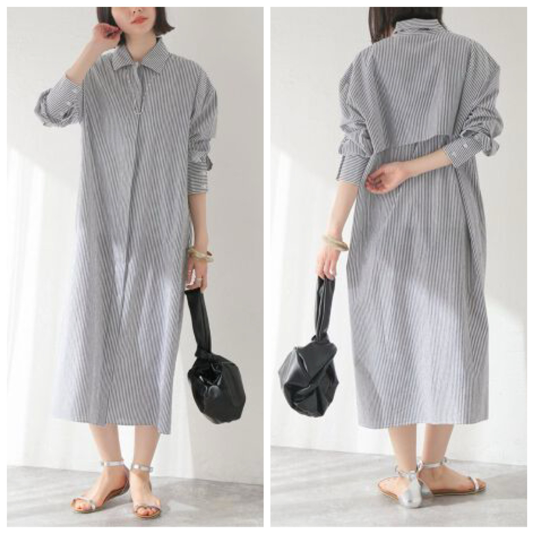 JOURNAL STANDARD(ジャーナルスタンダード)のSEEALL シーオール LONG SHIRTS DRESS シャツワンピース レディースのワンピース(ロングワンピース/マキシワンピース)の商品写真