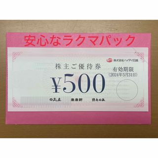 日高屋優待券 8000円分 5月31日期限(レストラン/食事券)