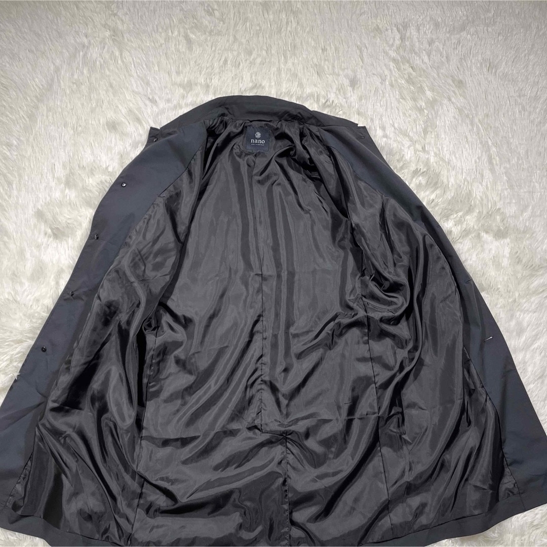 nano・universe(ナノユニバース)の未使用 ナノユニバース スプリング 撥水加工 ポリエステル メンズ M ブラック メンズのジャケット/アウター(ステンカラーコート)の商品写真