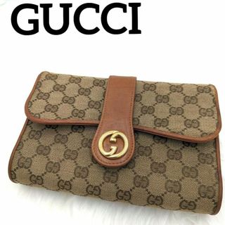 グッチ(Gucci)の【希少】 オールドグッチ GG柄  キャンバス クラッチバッグ  70S(クラッチバッグ)