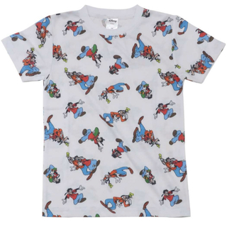 ディズニー(Disney)のディズニー　グーフィー　マックス　半袖　Tシャツ　130 白　ホワイト　涼感素材(Tシャツ/カットソー)