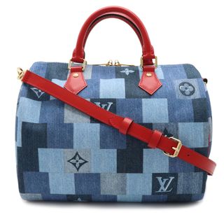 ルイヴィトン(LOUIS VUITTON)のルイ ヴィトン モノグラムデニム パッチワーク スピーディ （12390196）(ハンドバッグ)