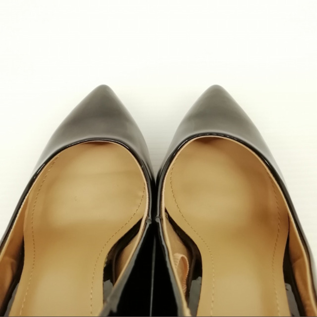 H&M(エイチアンドエム)のポインテッドトゥ エナメル パンプス ハイヒール 美品 36 ブラック レディースの靴/シューズ(ハイヒール/パンプス)の商品写真