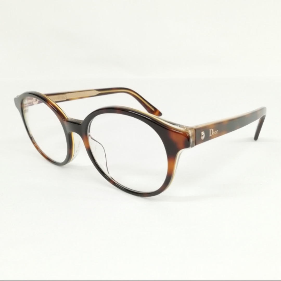 Christian Dior(クリスチャンディオール)のn°02F モンテーニュ 眼鏡 メガネ サングラス べっ甲柄 度入りレンズ レディースのファッション小物(サングラス/メガネ)の商品写真