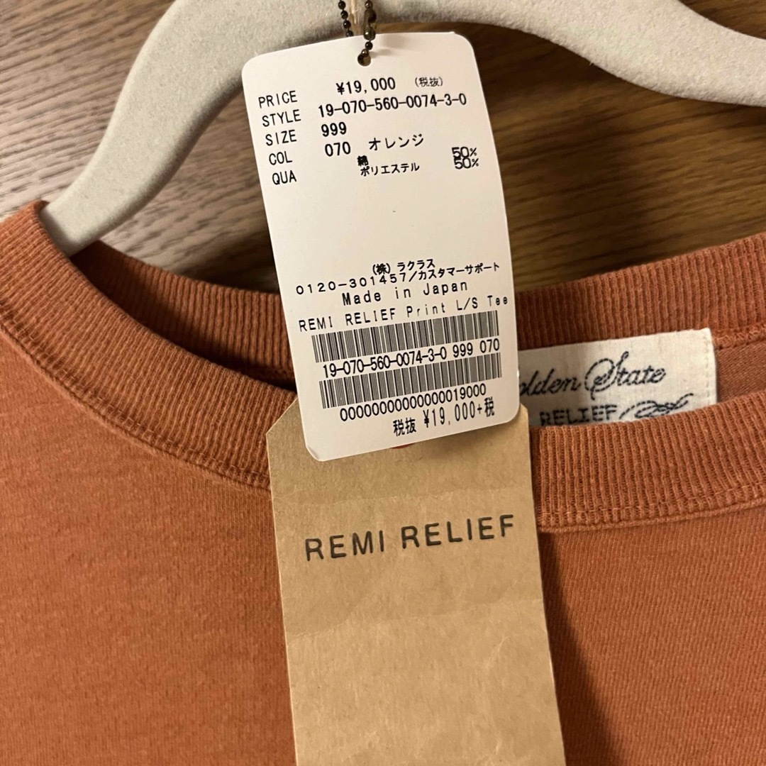 L'Appartement DEUXIEME CLASSE(アパルトモンドゥーズィエムクラス)の【REMI RELIEF/レミレリーフ】Print L/S Tee レディースのトップス(カットソー(長袖/七分))の商品写真