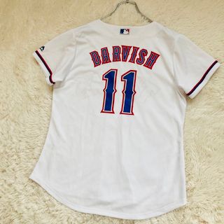 マジェスティック(Majestic)の【極美品】マジェスティック MLB レンジャーズNO11ダルビッシュ有 USA製(応援グッズ)